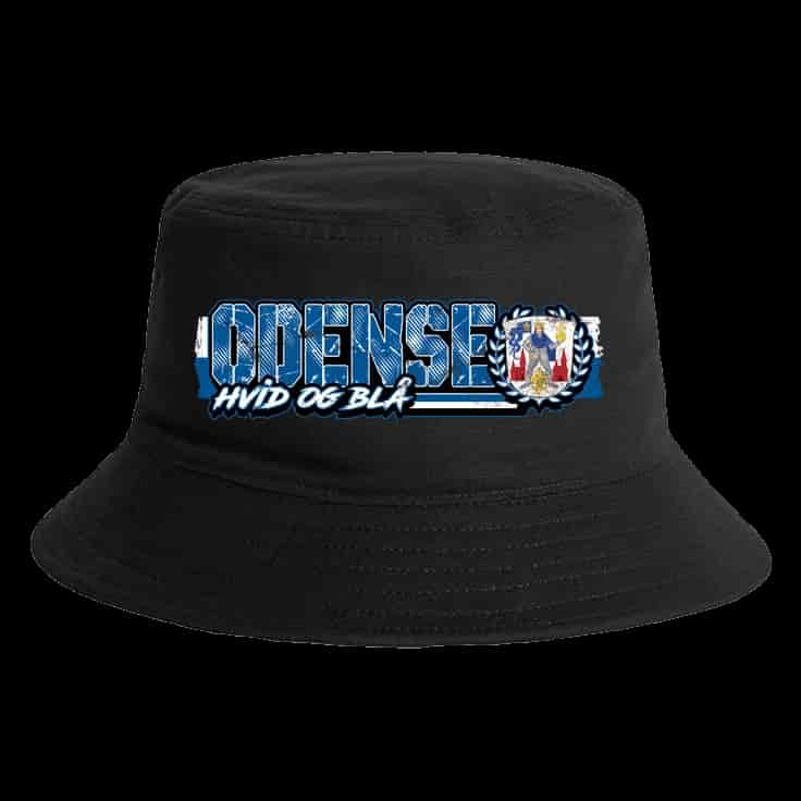 Odense hvid og blå Bucket Hat