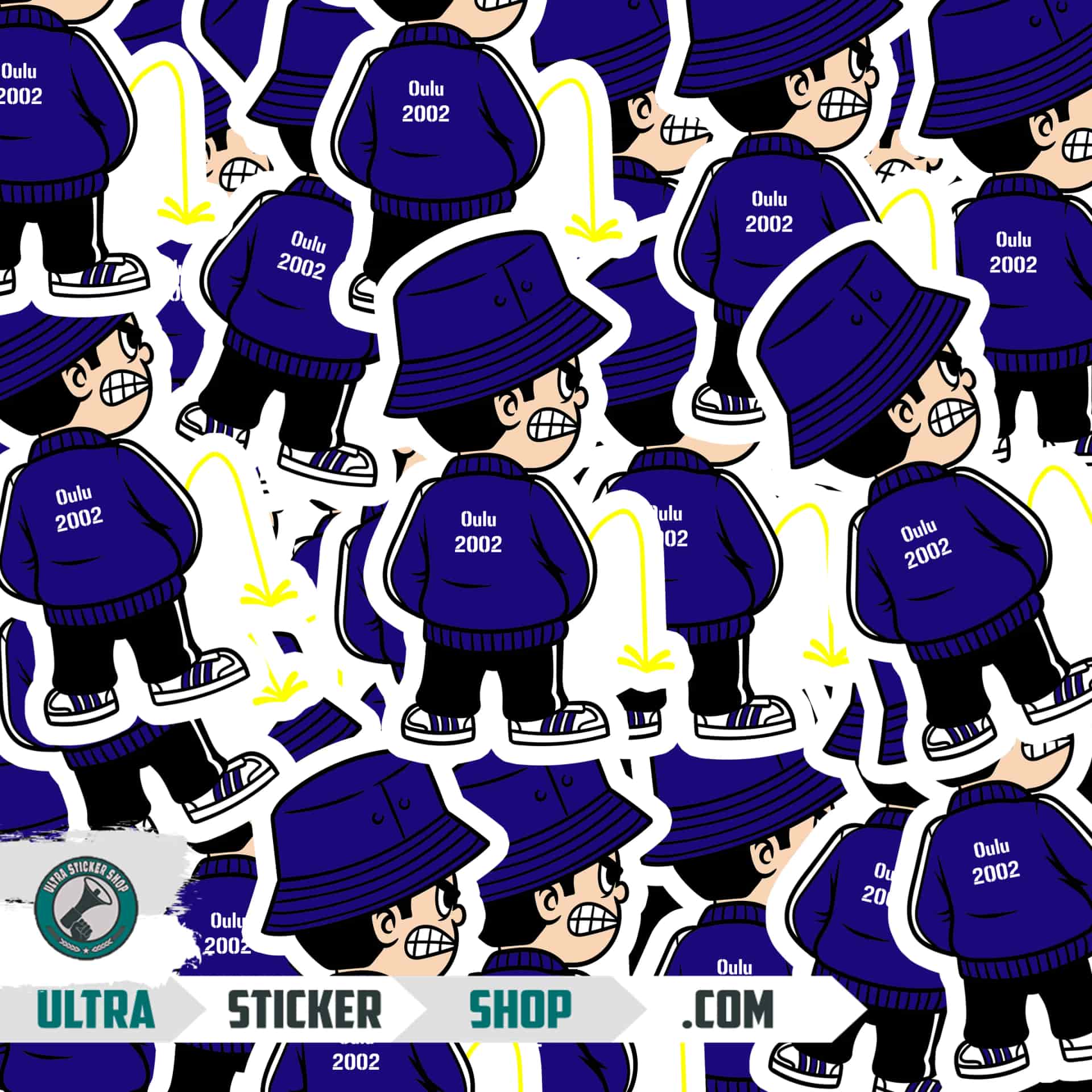 Oulu 2002 Pee Kid Stickers