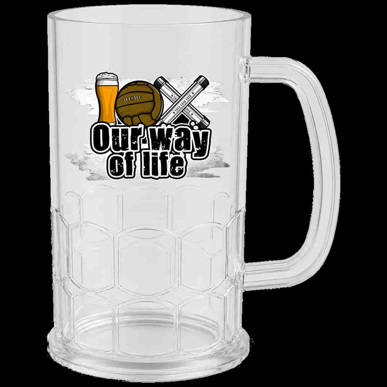 Our way of life Beer Mug