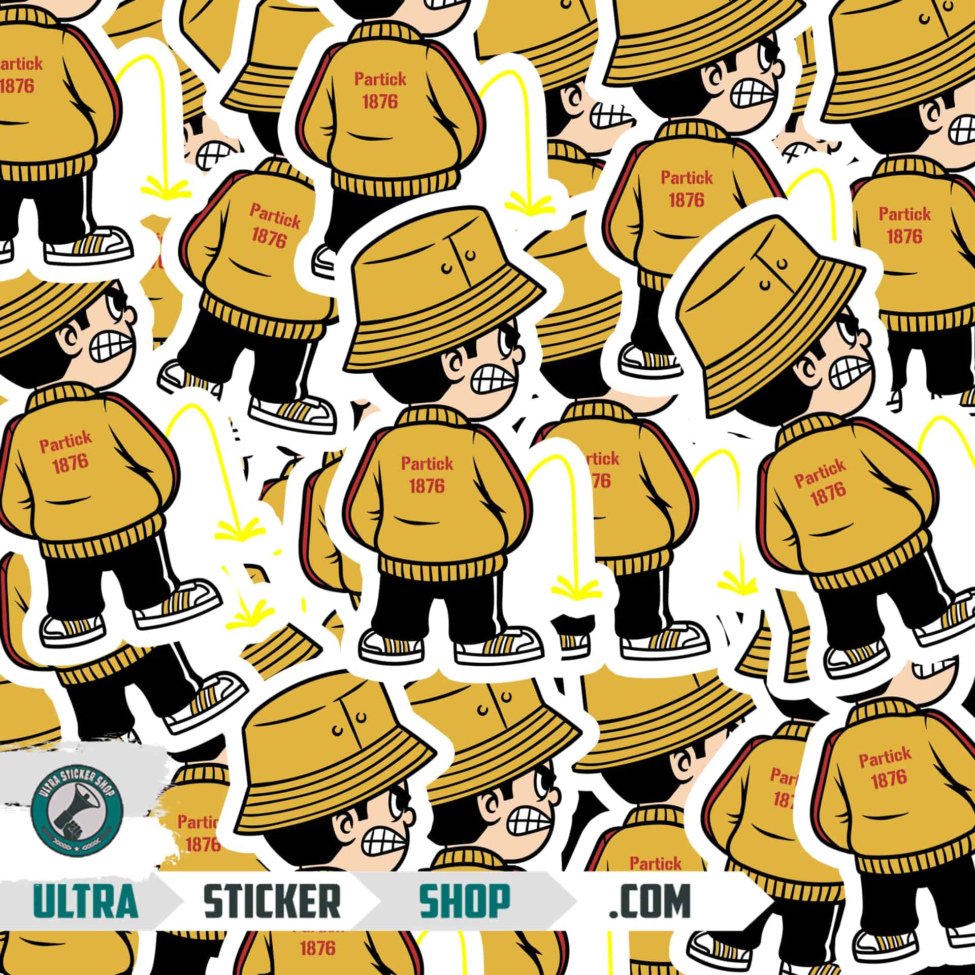 Partick 1876 Pee Kid Stickers