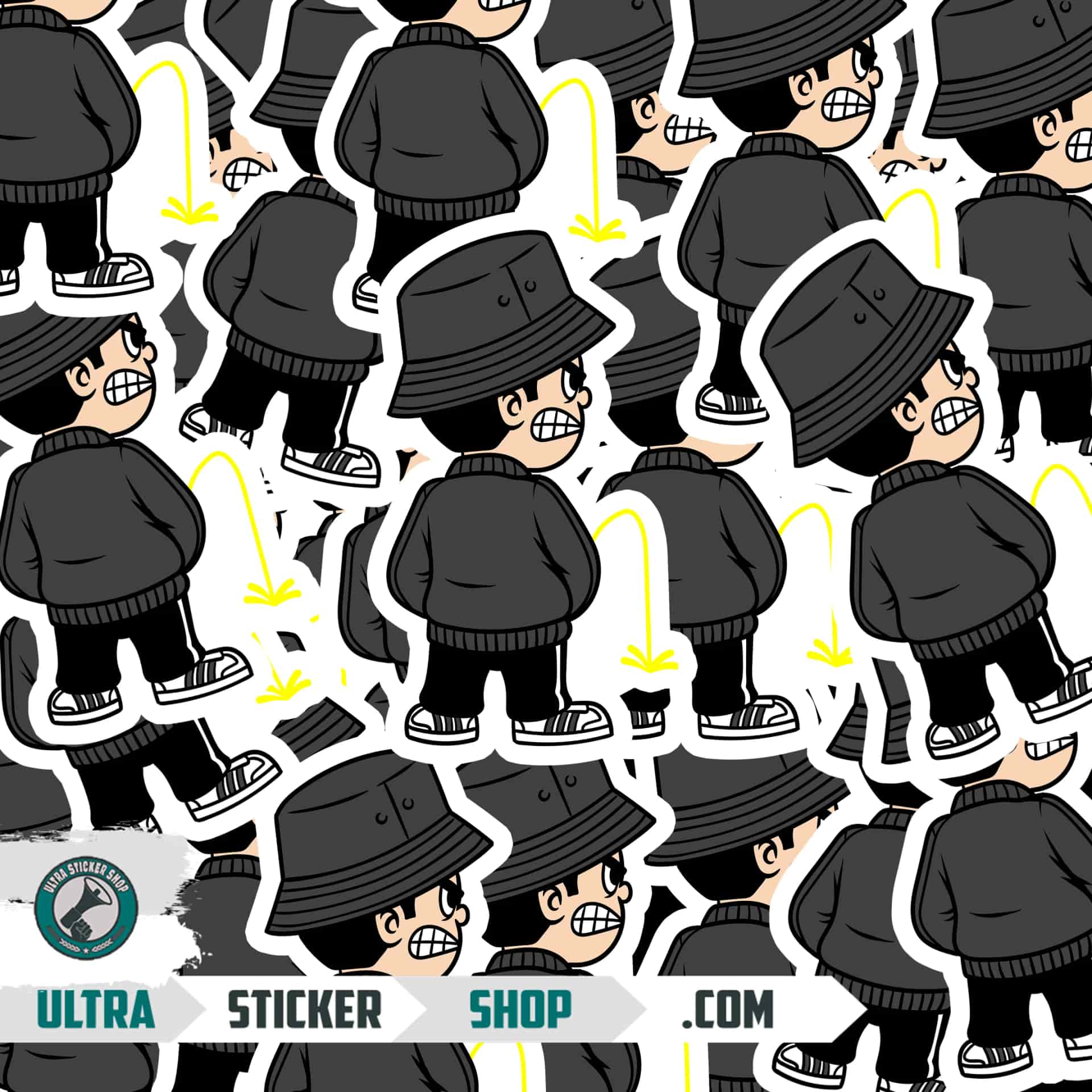Pee kid neutral Stickers