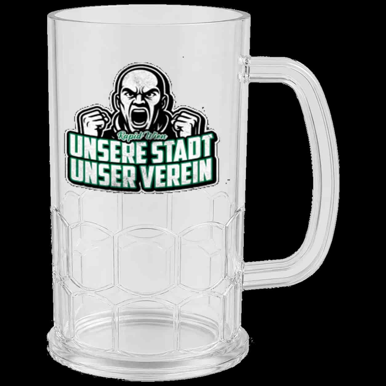 Rapid Wien Unsere Stadt unser verein Beer Mug