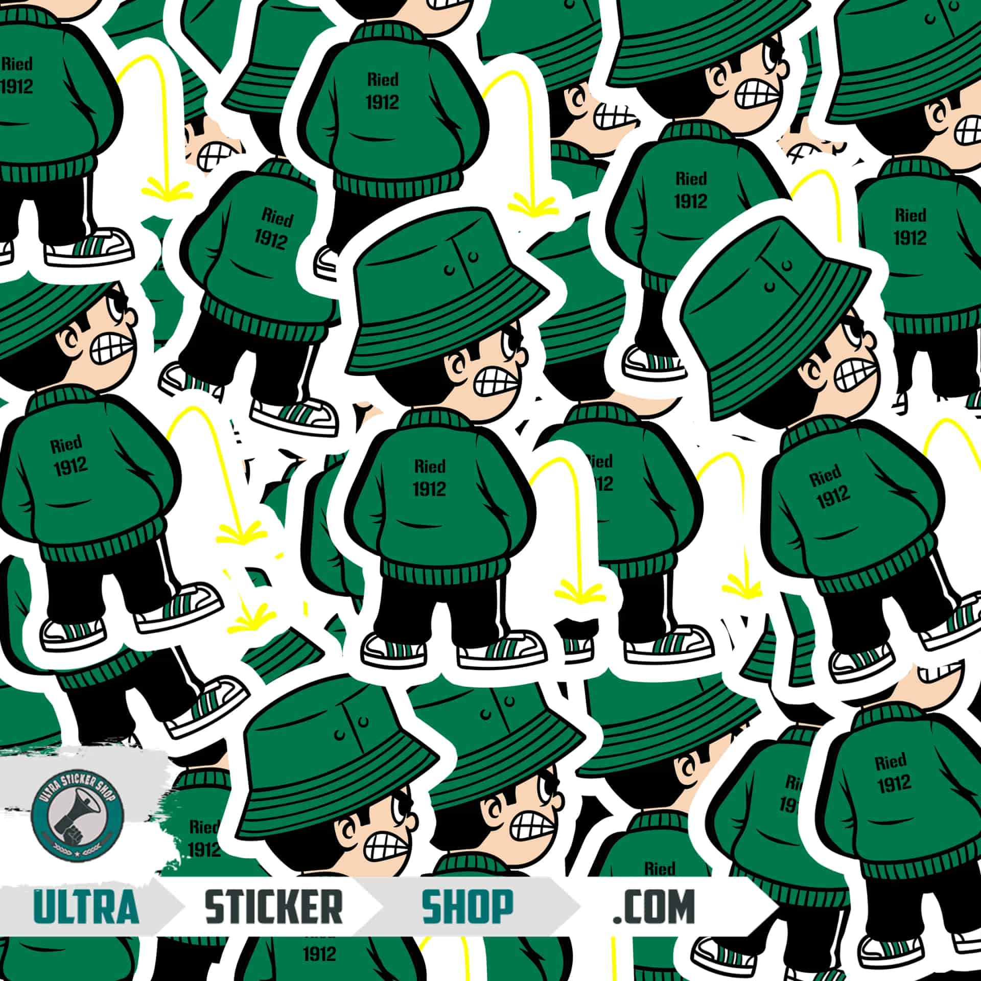Ried 1912 Pee Kid Stickers