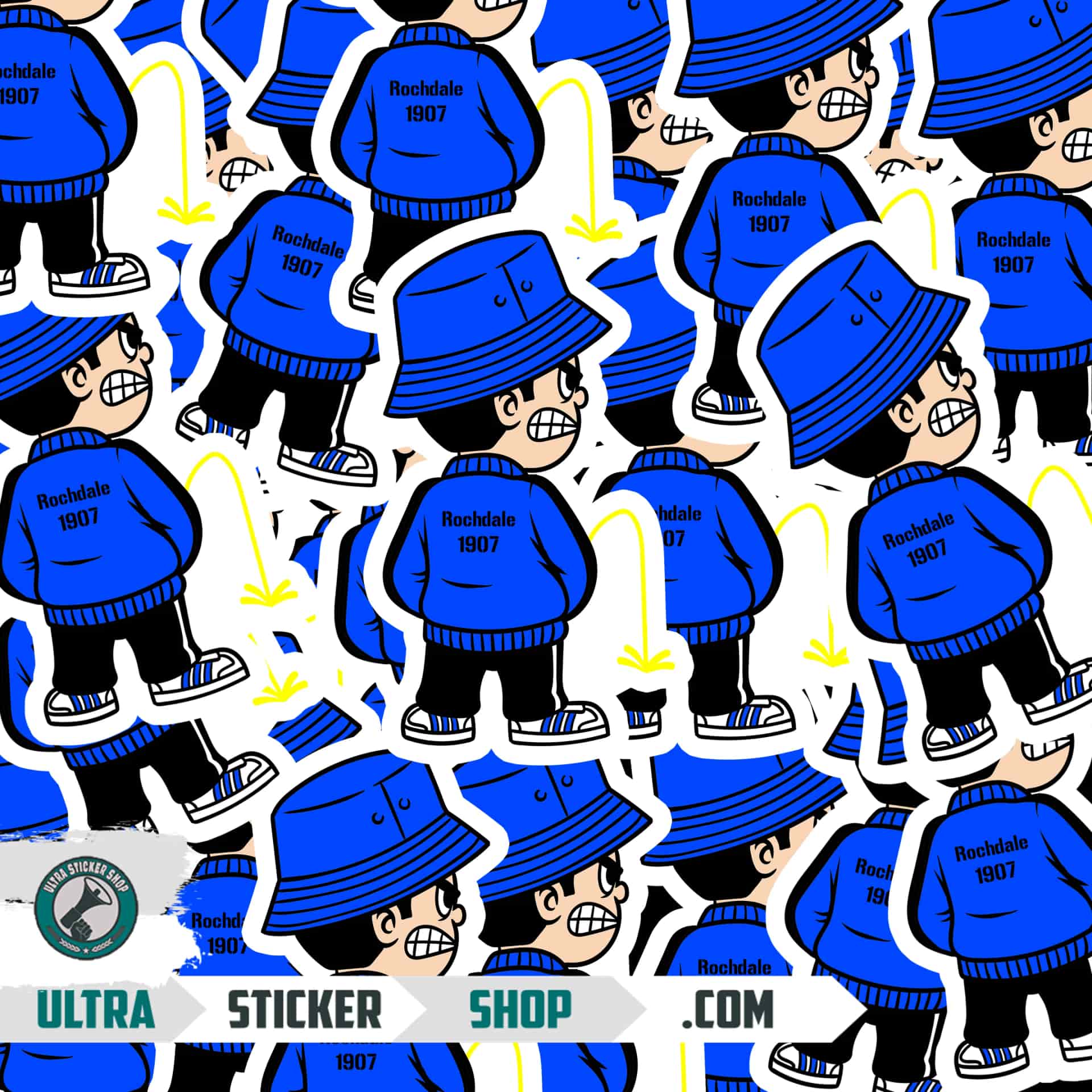 Rochdale 1907 Pee Kid Stickers