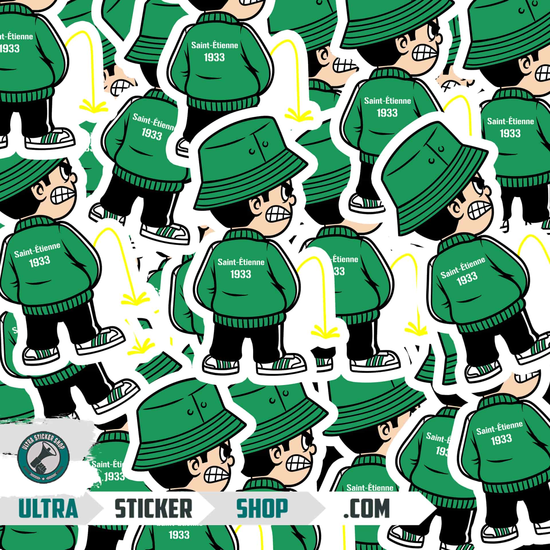 Saint-Étienne 1933 Pee Kid Stickers