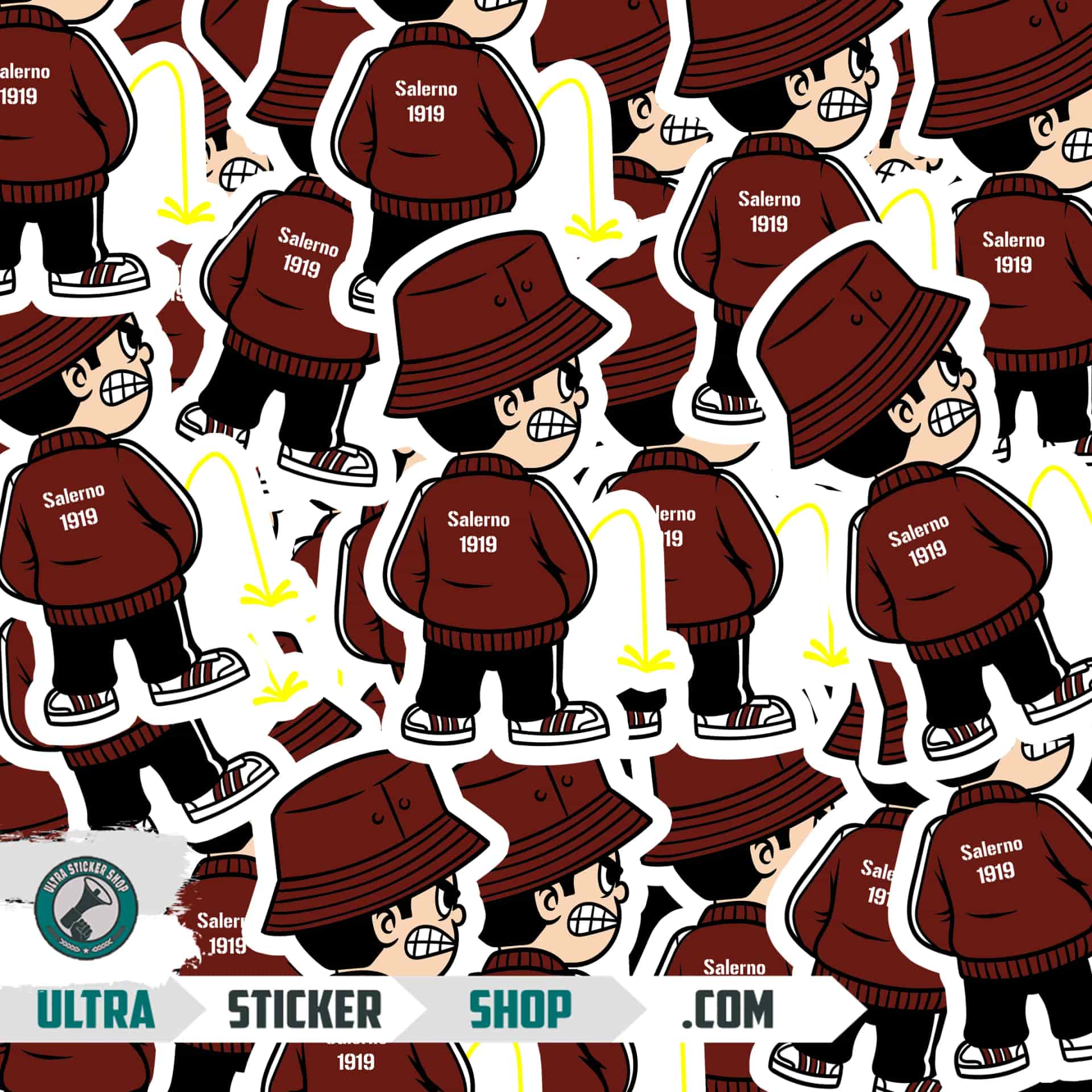 Salerno 1919 Pee Kid Stickers
