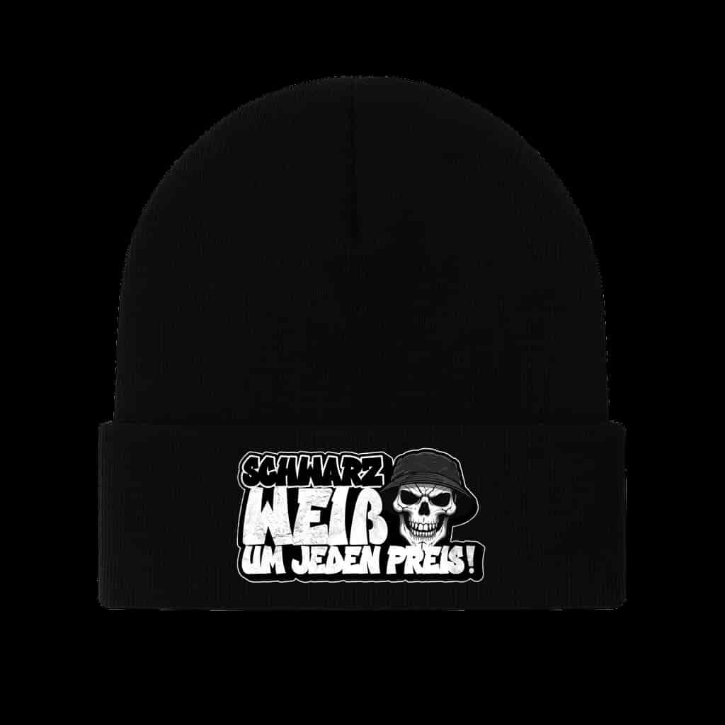Schwarz-Weiß um jeden Preis! Beanie