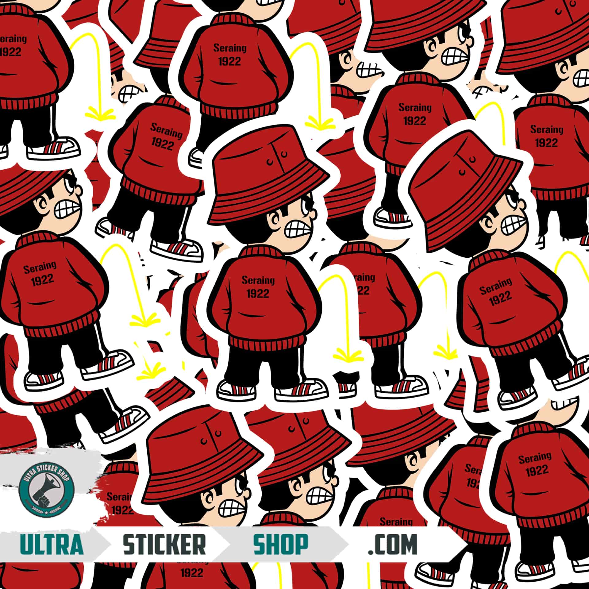 Seraing 1922 Pee Kid Stickers