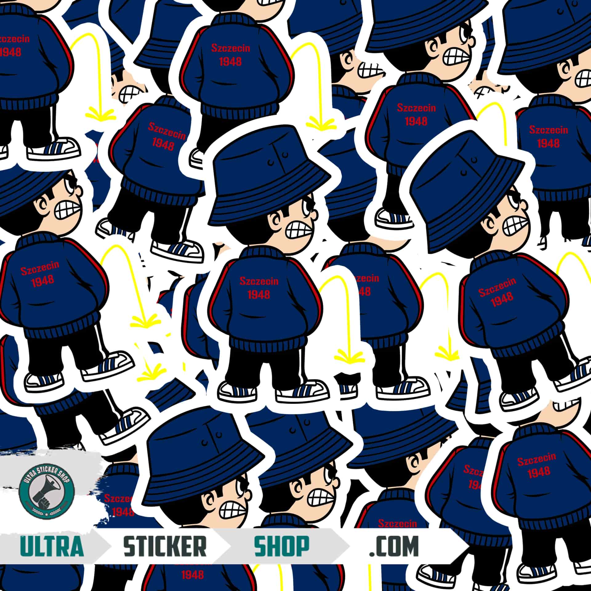 Szczecin 1948 Pee Kid Stickers