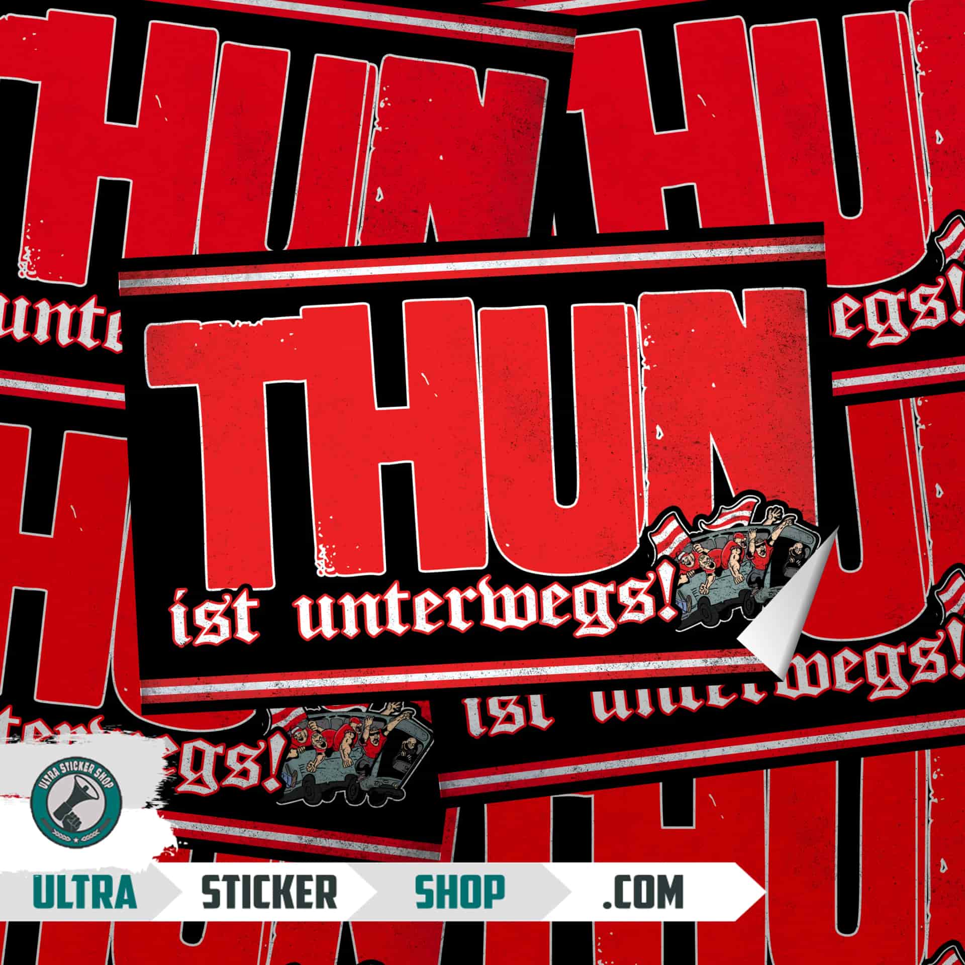 Thun ist unterwegs Stickers