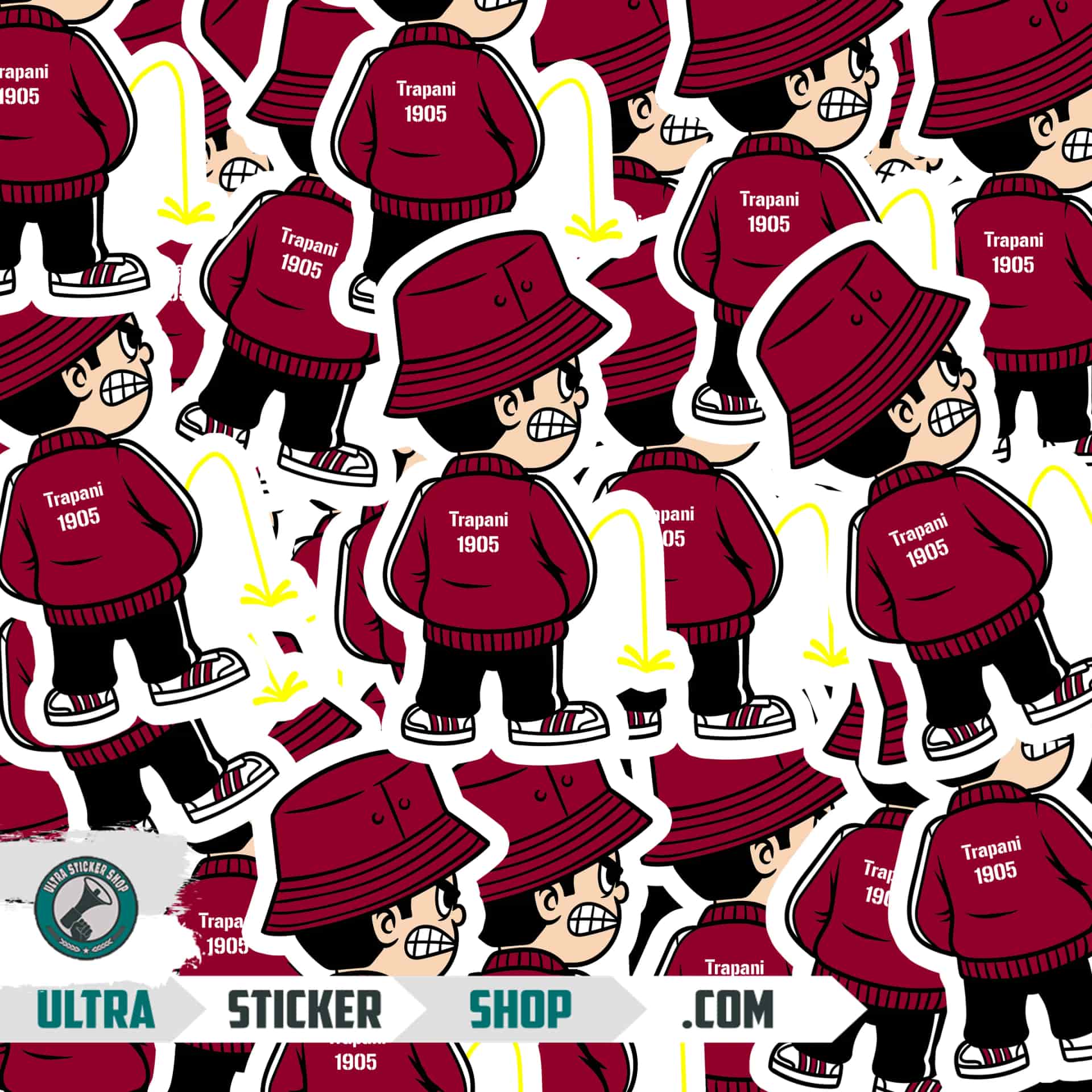 Trapani 1905 Pee Kid Stickers