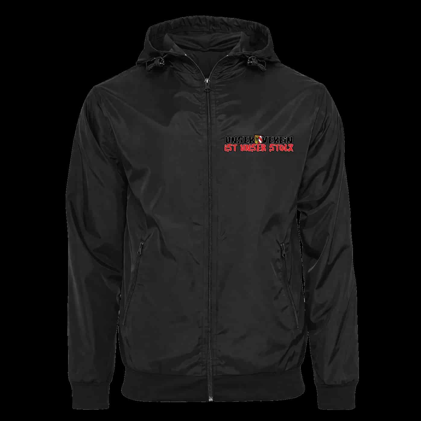 unser verein ist unser stolz Jacket with Zip-Off Balaclava