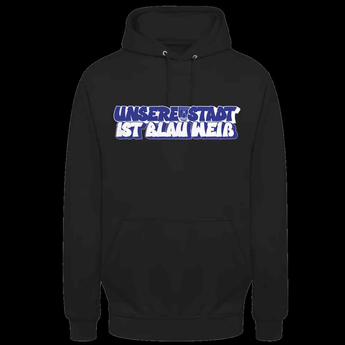 Unsere Stadt ist blau-weiß Hoodie