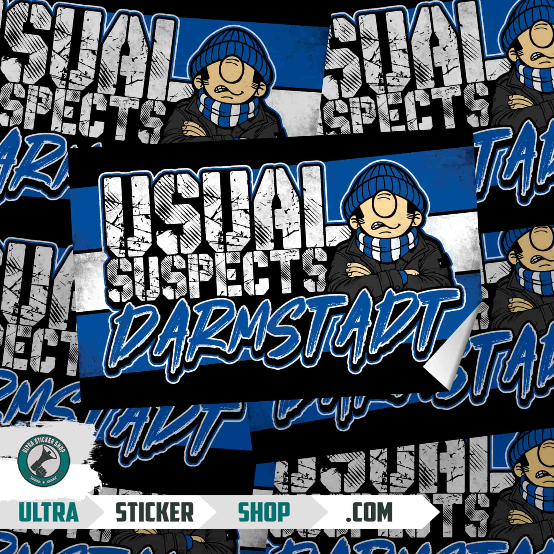 usual suspects Darmstadt Stickers