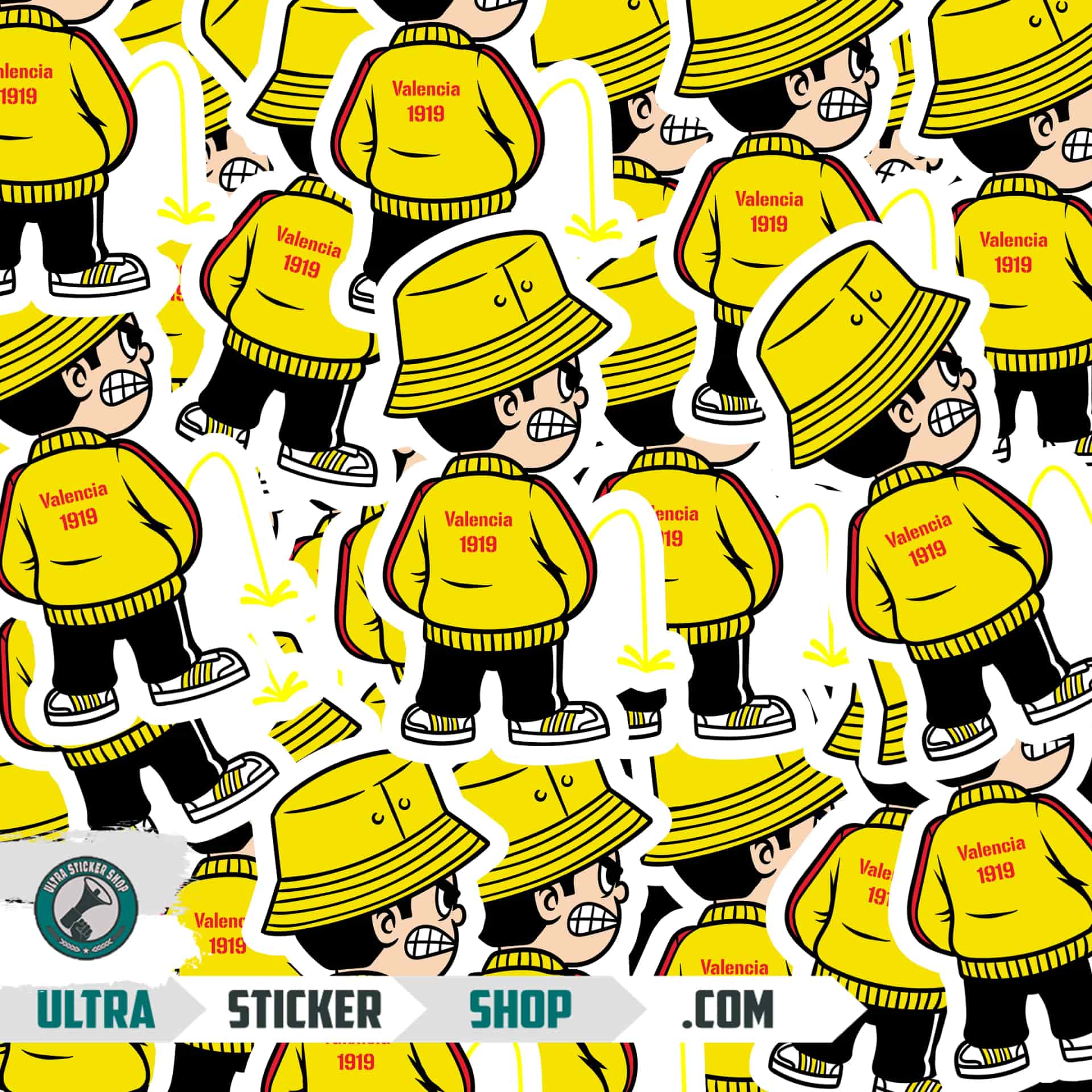 Valencia 1919 Pee Kid Stickers