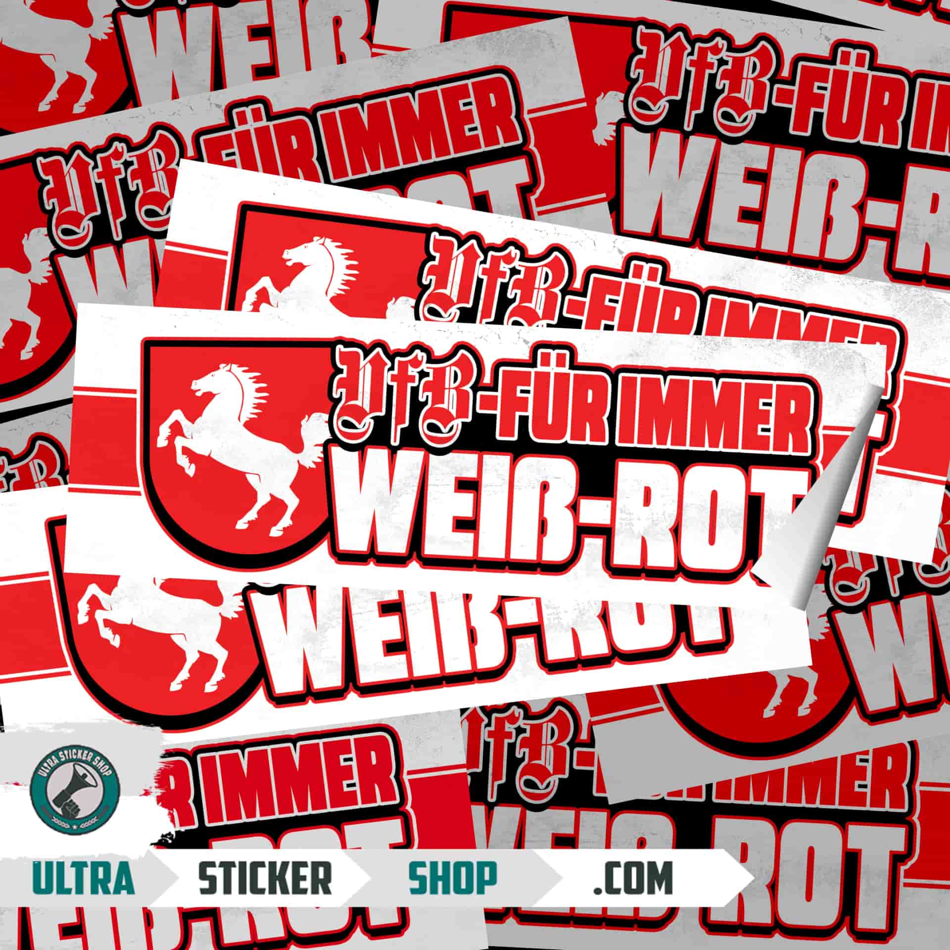 VfB – Für immer weiß-rot Stickers