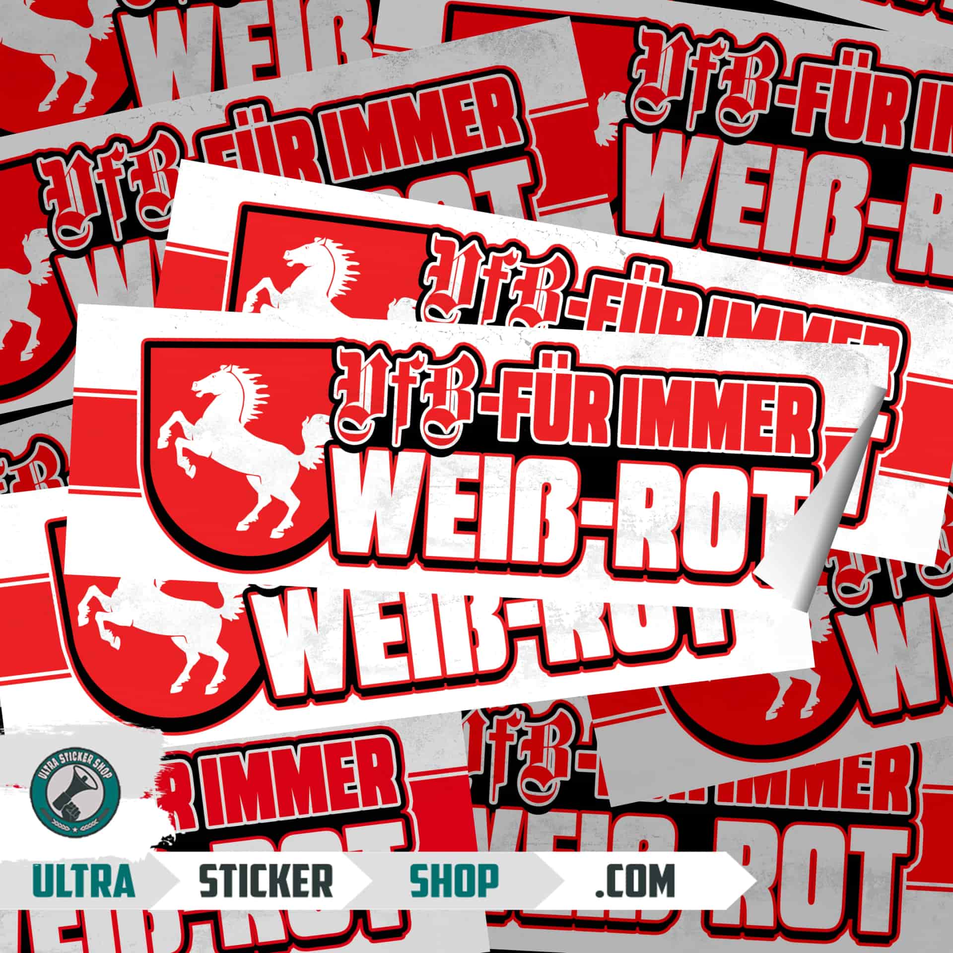 VfB – Für immer weiß-rot Stickers