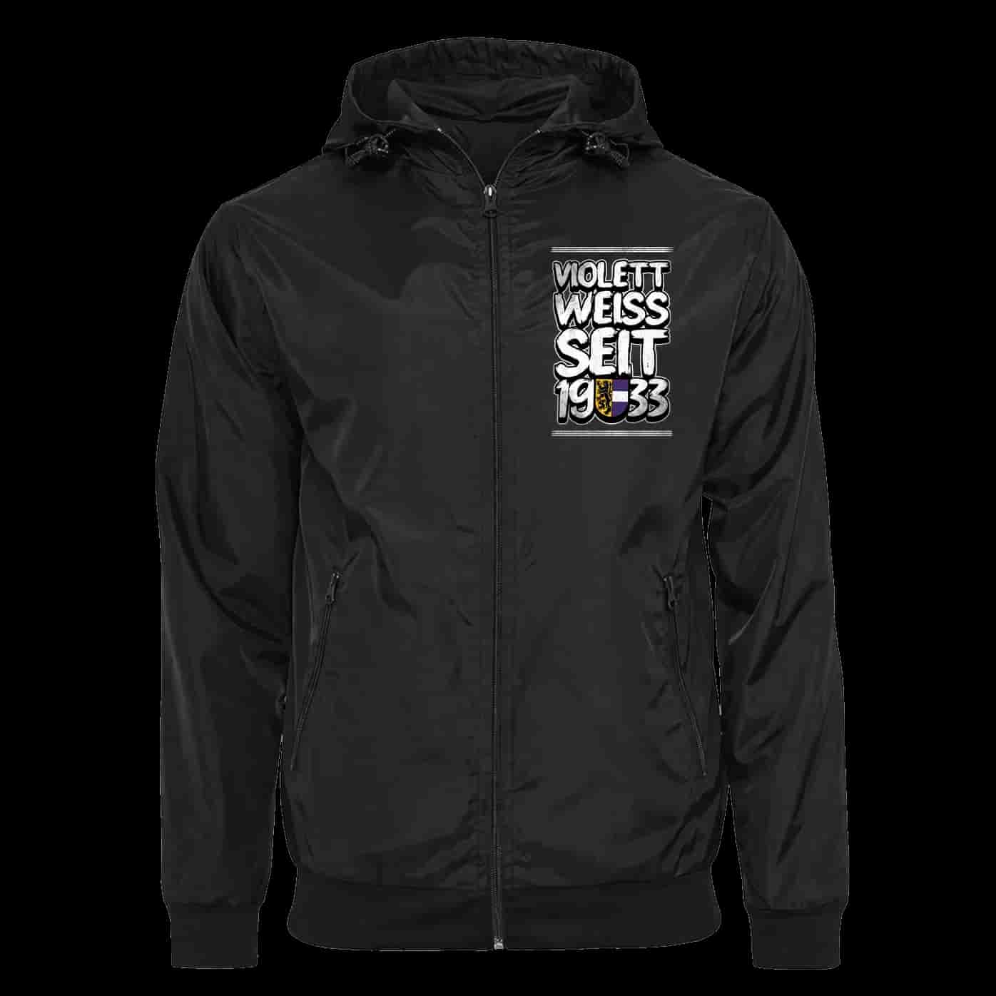 Violett-weiss Seit 1933 Jacket with Zip-Off Balaclava
