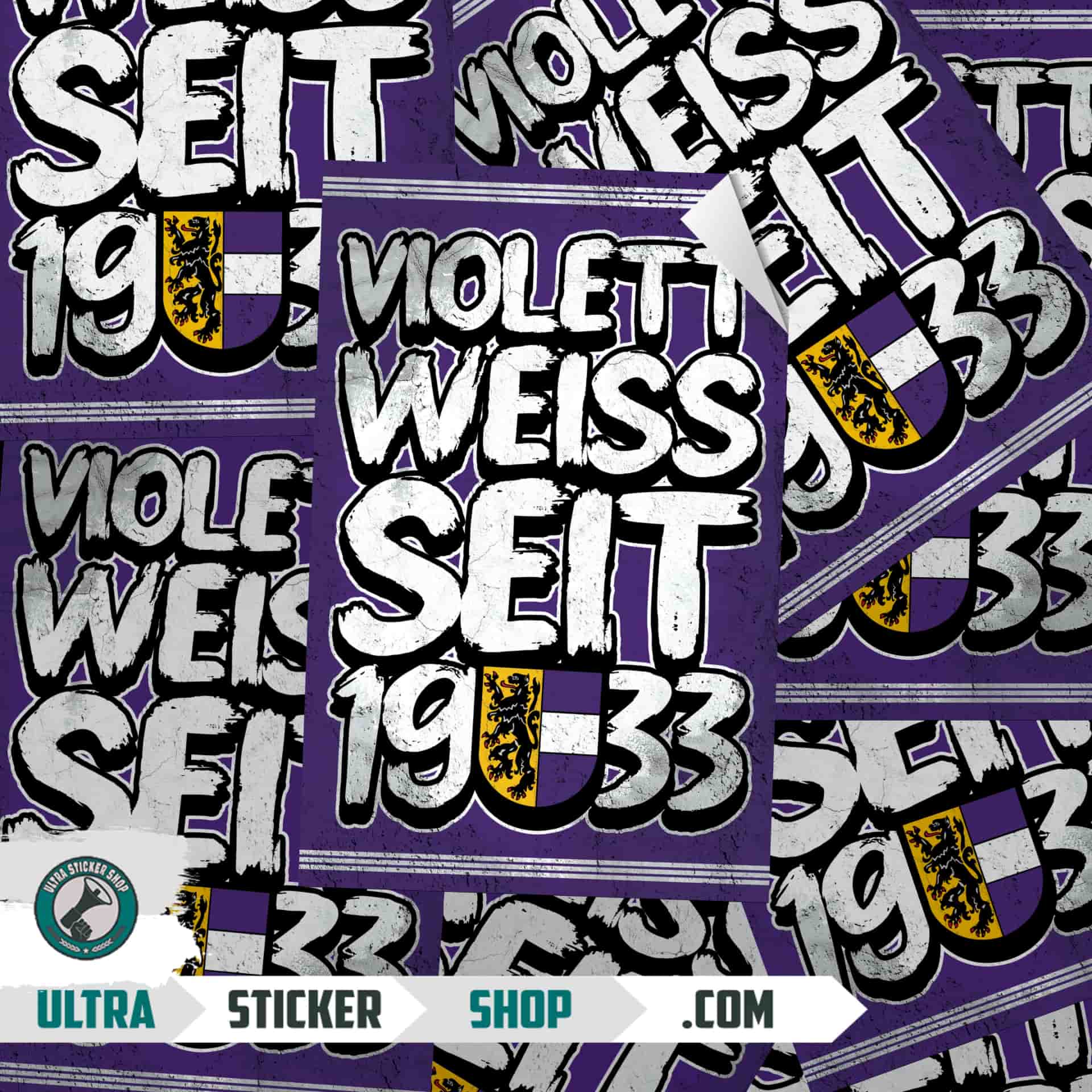 Violett-weiss Seit 1933 Stickers