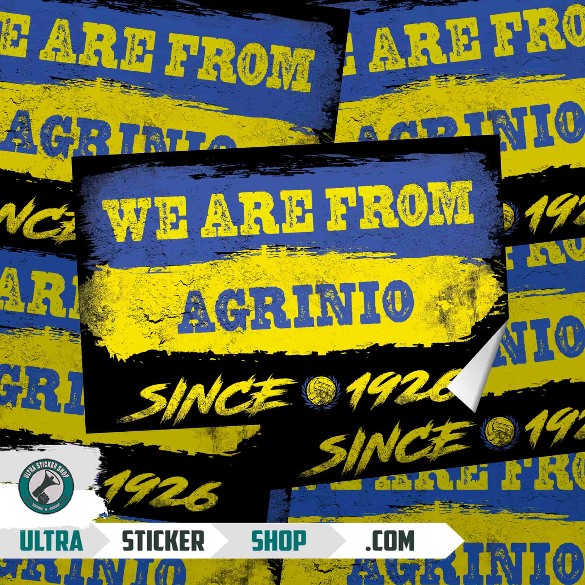 We are from Agrinio since 1926 Stickers