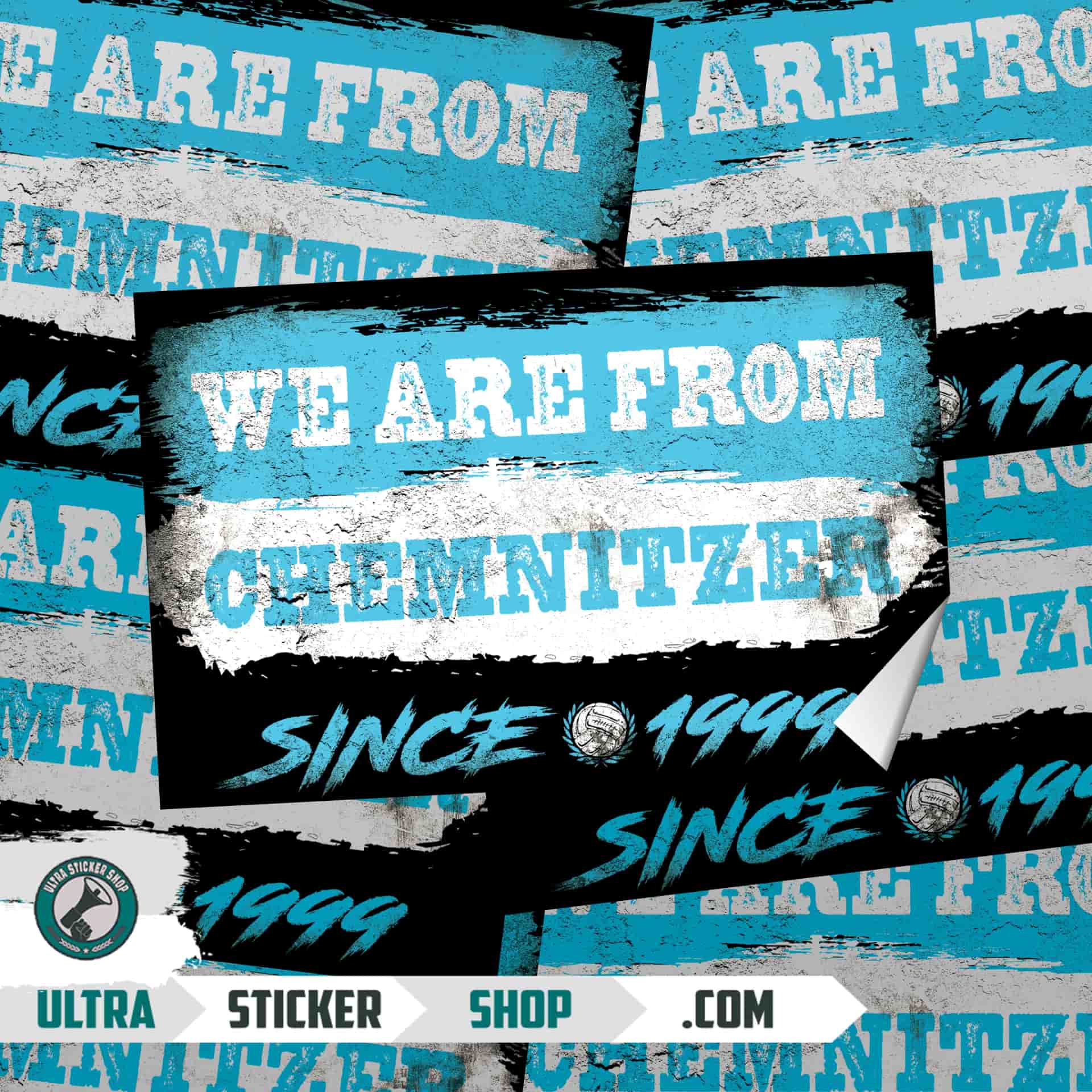 We are from Chemnitzer since 1999 Stickers