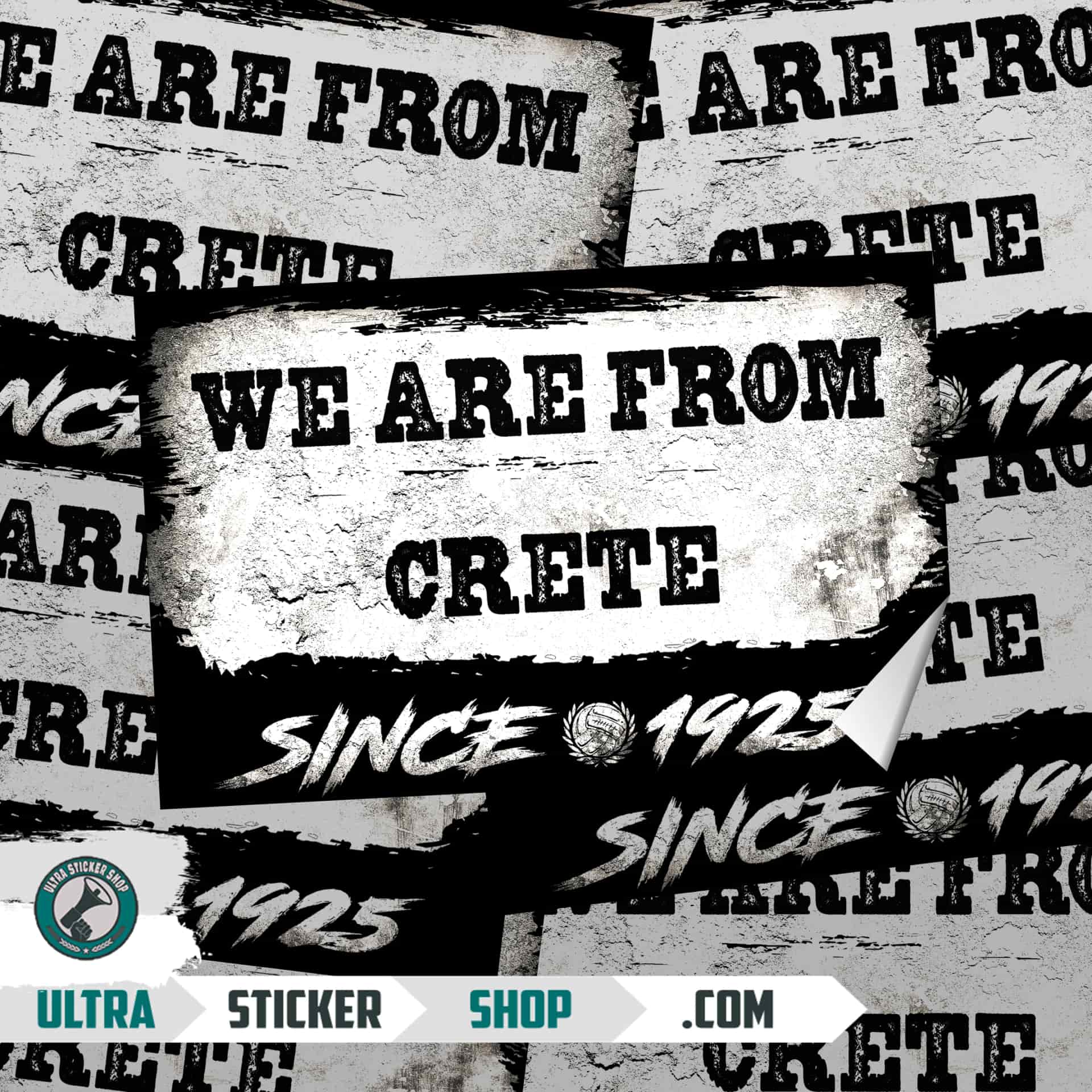 We are from Crete since 1925 Stickers