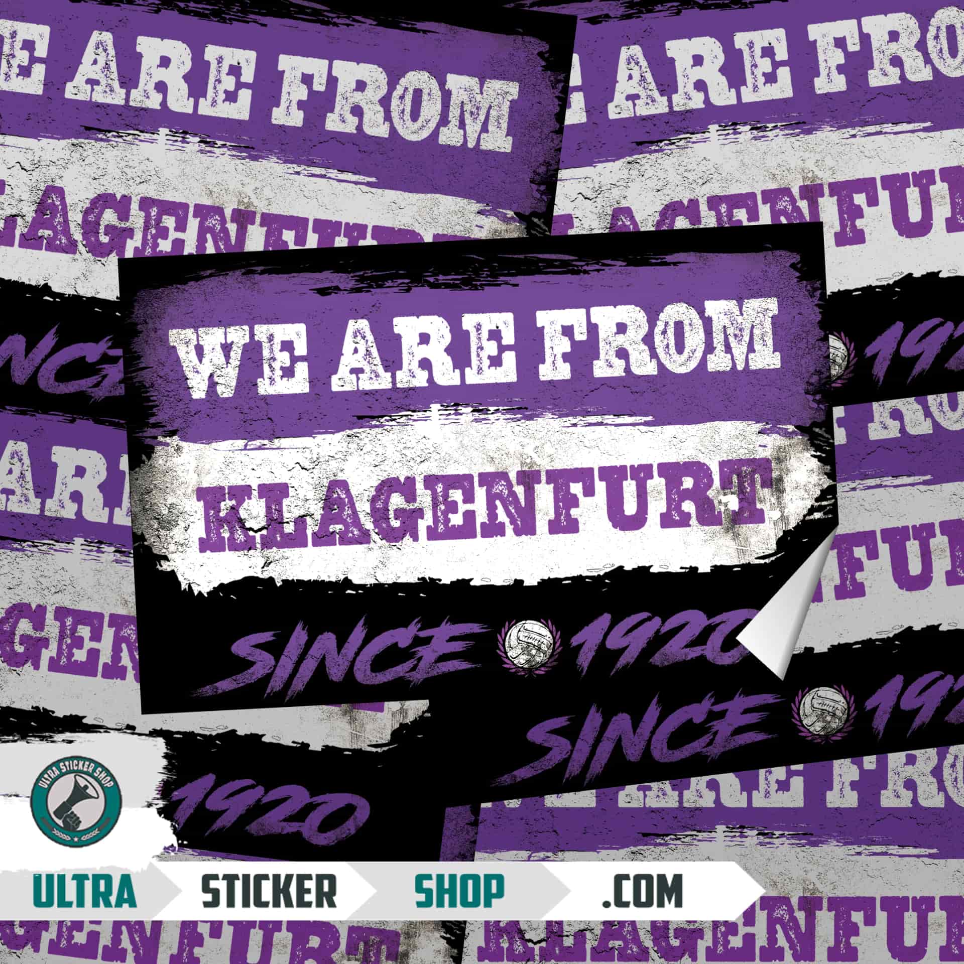 We are from Klagenfurt since 1920 Stickers