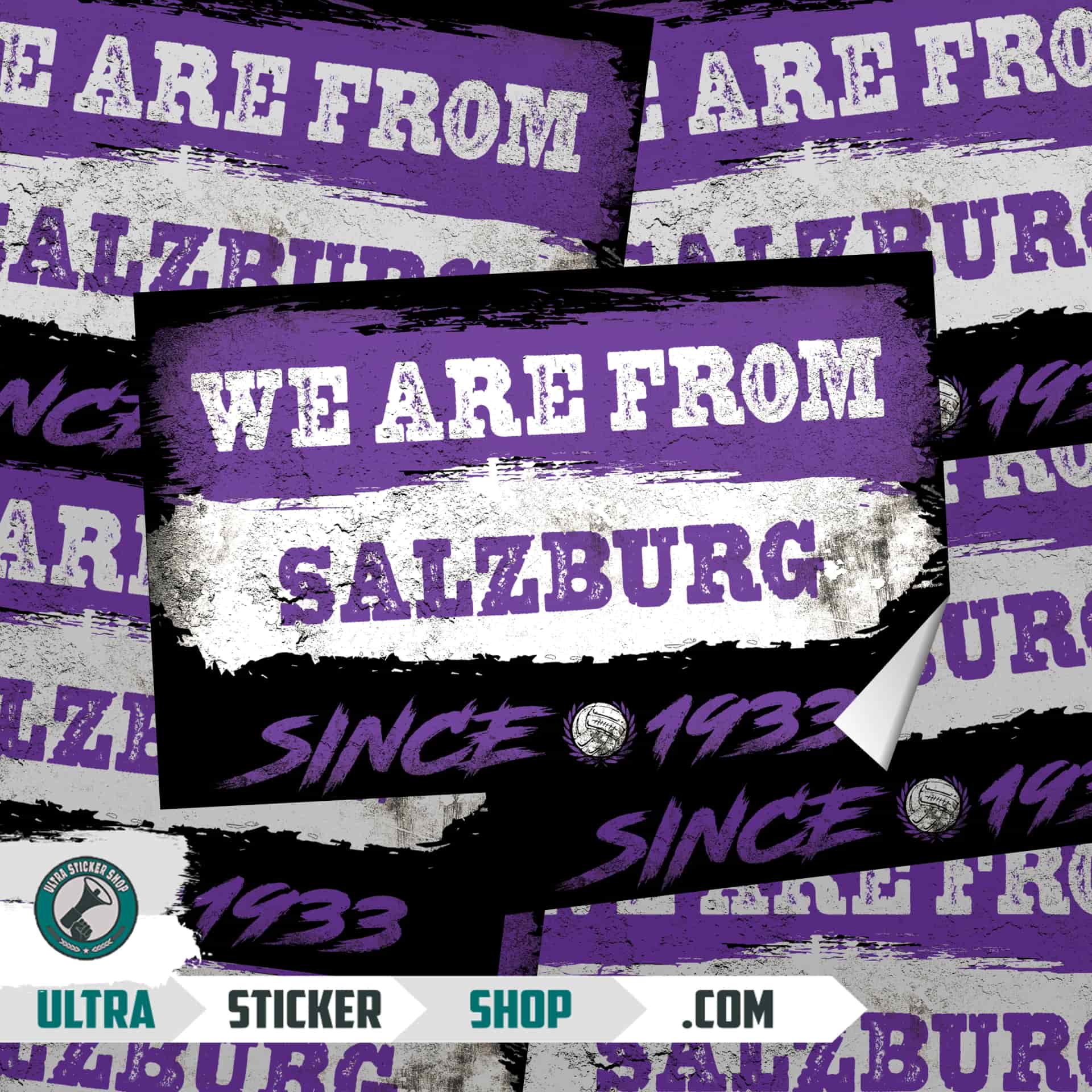 We are from Salzburg since 1933 Stickers