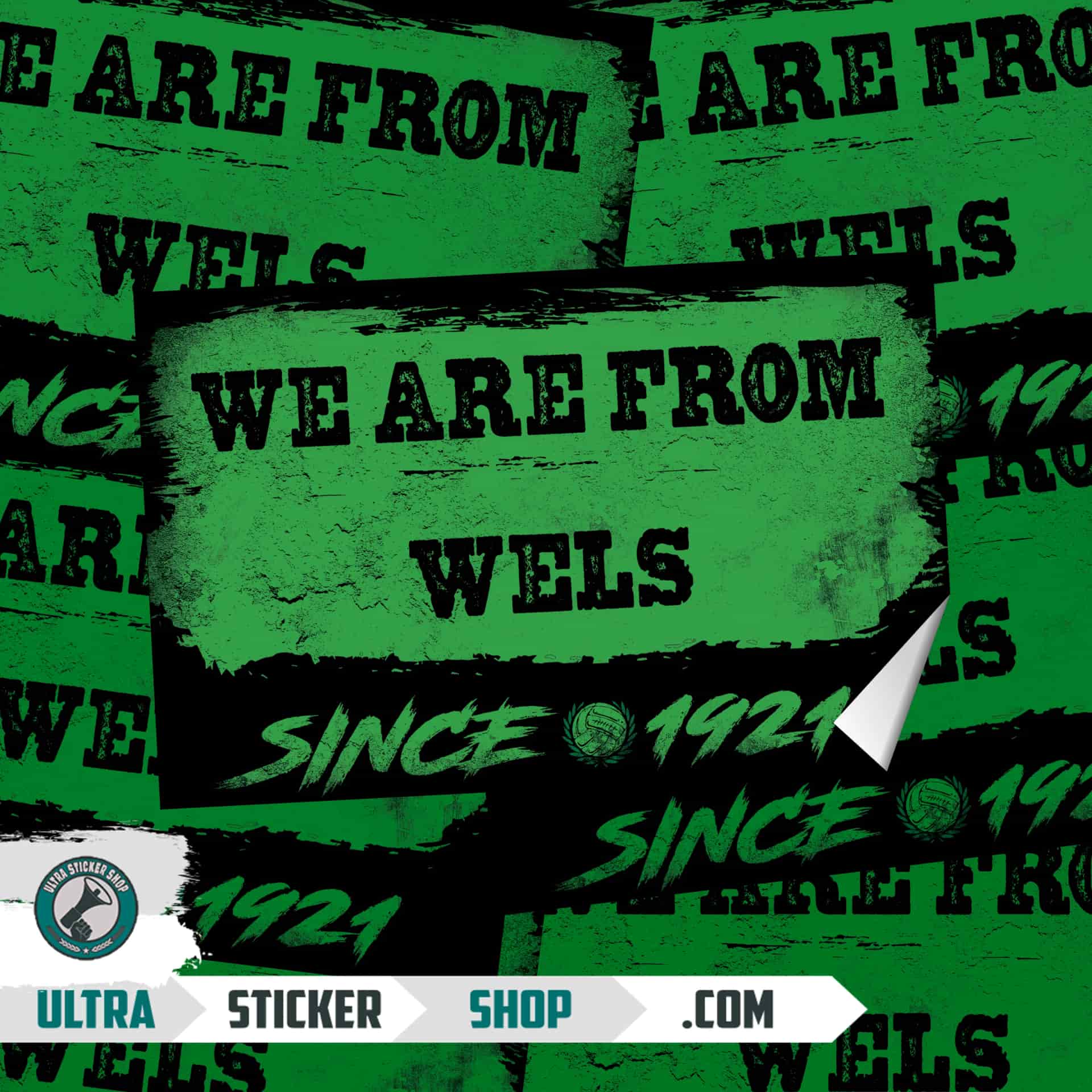 We are from Wels since 1921 Stickers