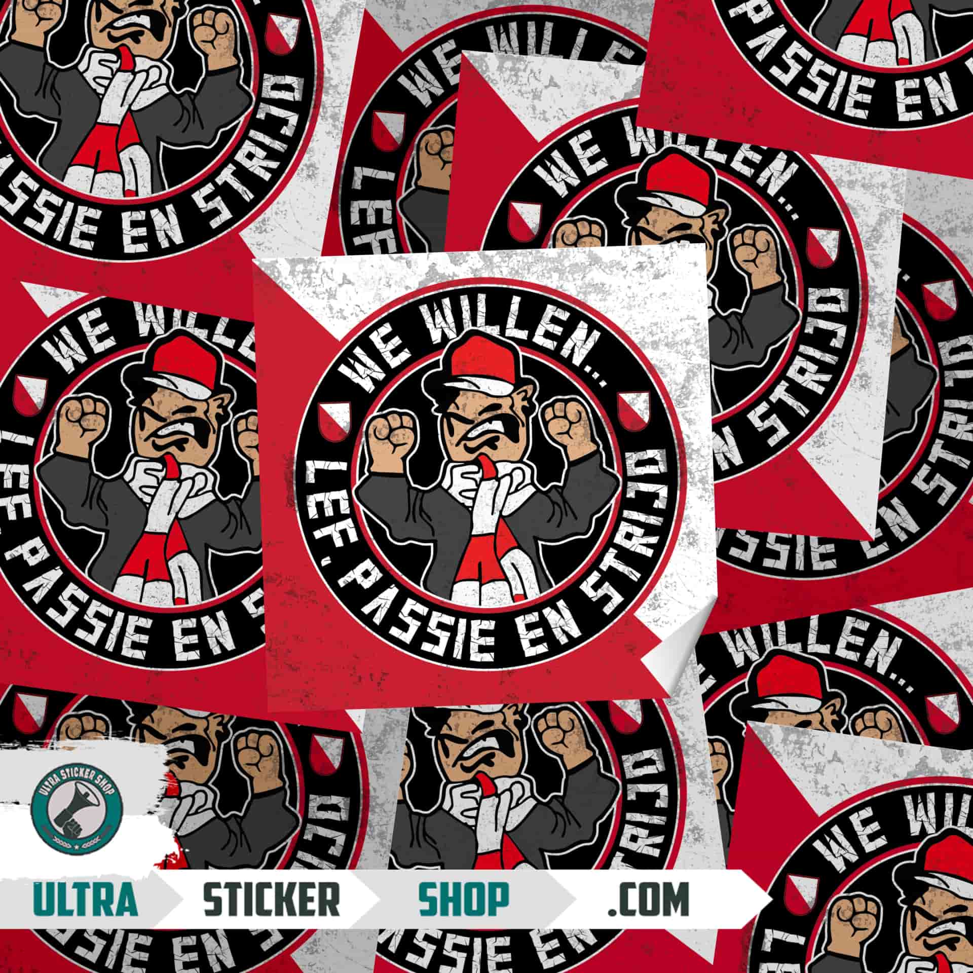 We willen.. lef, passie en strijd Stickers