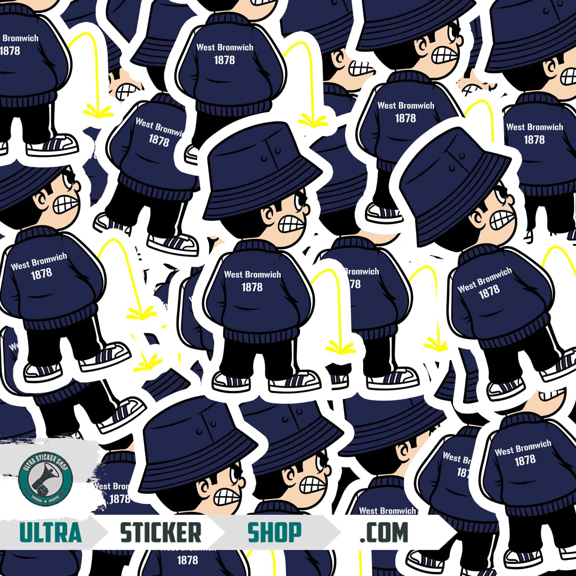 West Bromwich 1878 Pee Kid Stickers