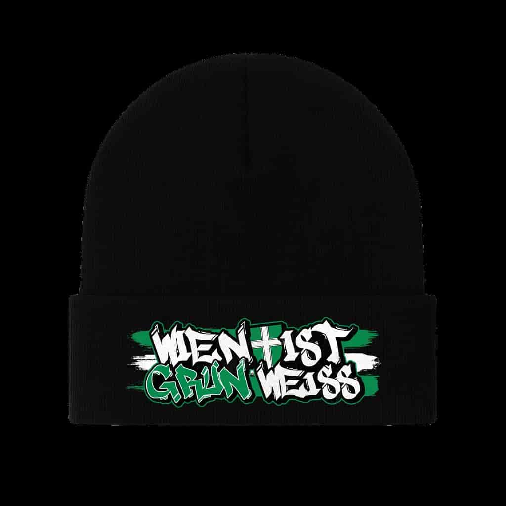 Wien ist grün weiss Beanie