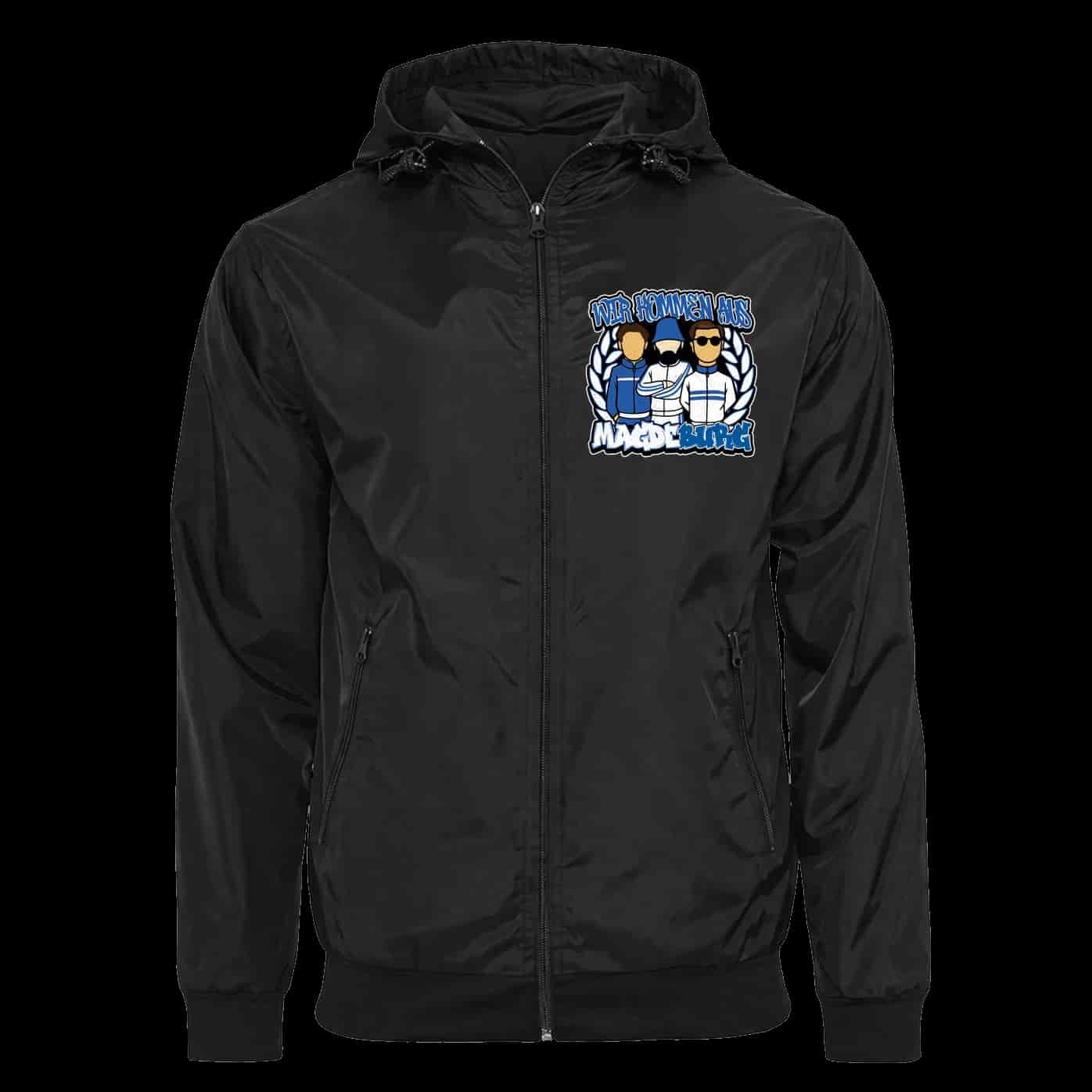 Wir kommen aus Magdeburg Jacket with Zip-Off Balaclava