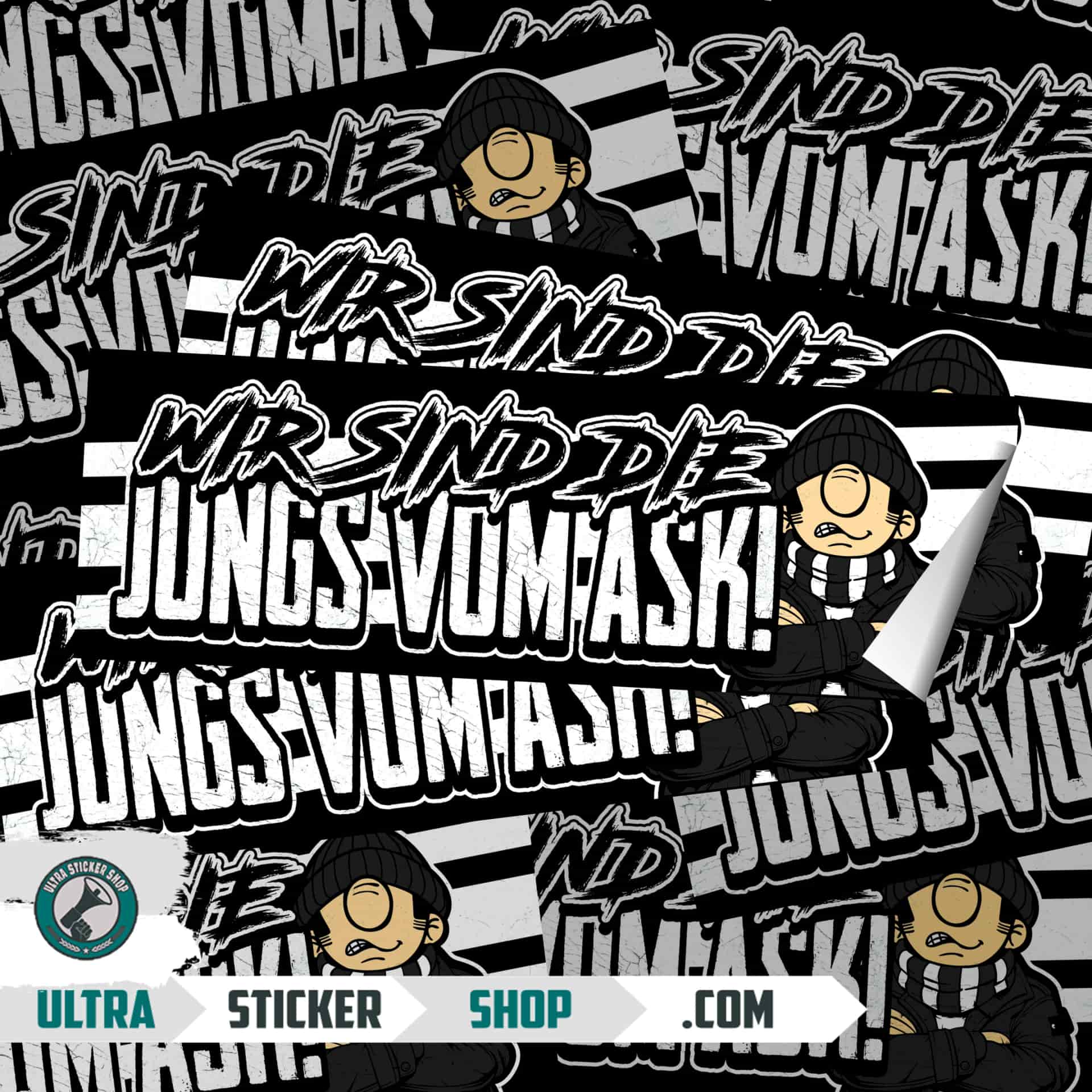 Wir sind die Jungs vom ASK! Stickers