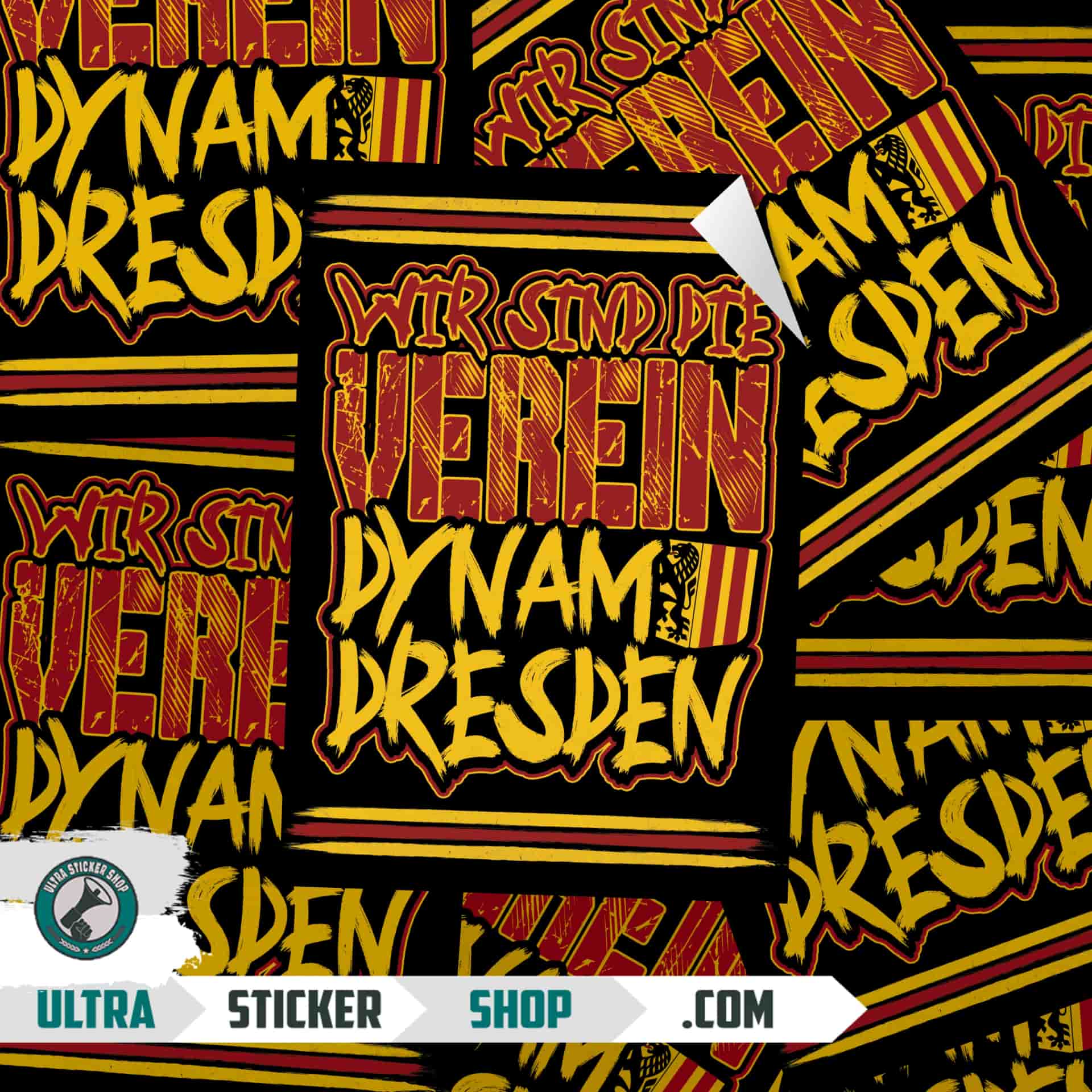 Wir sind die verein - dynamo dresden Stickers