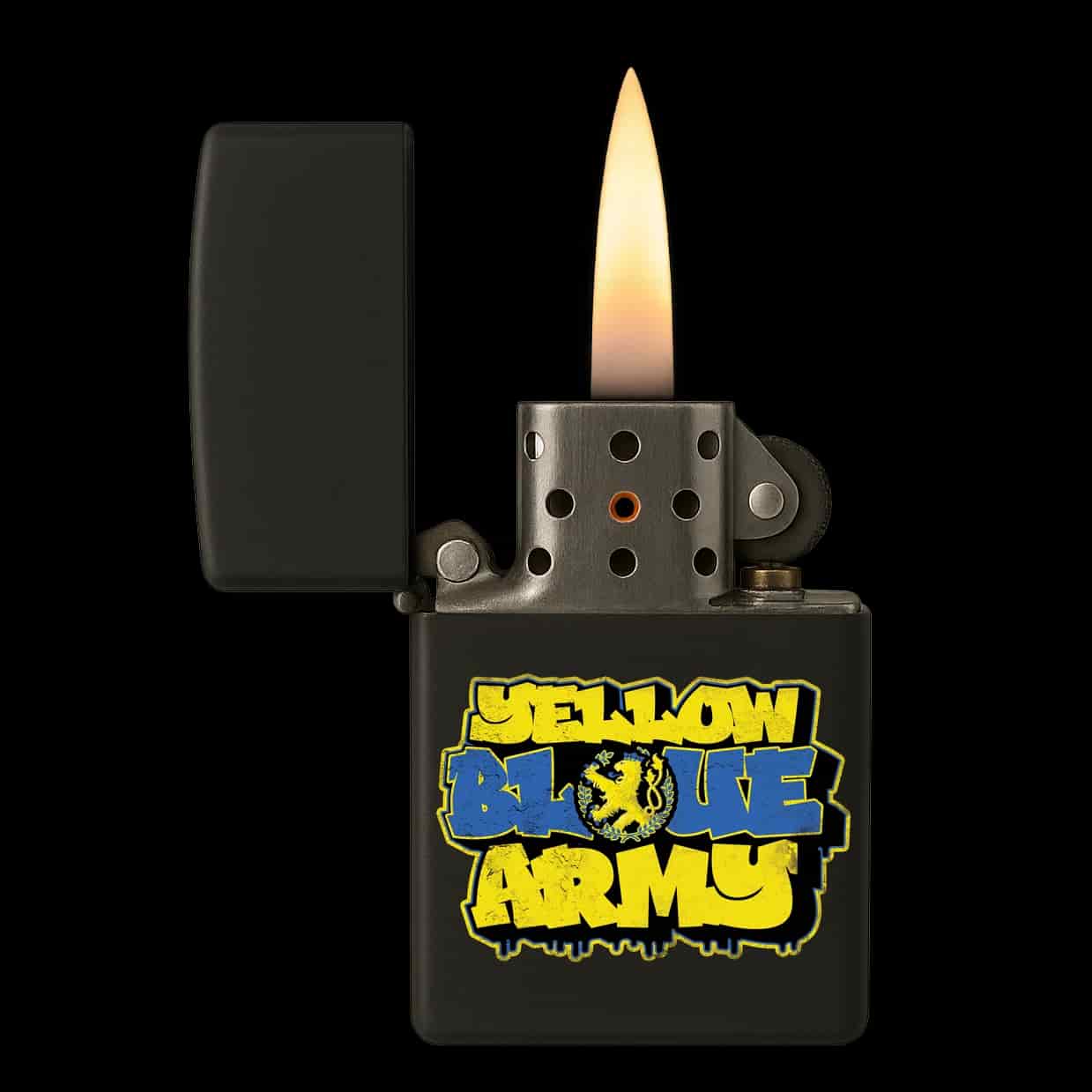 Yellow Blue Army Lighter