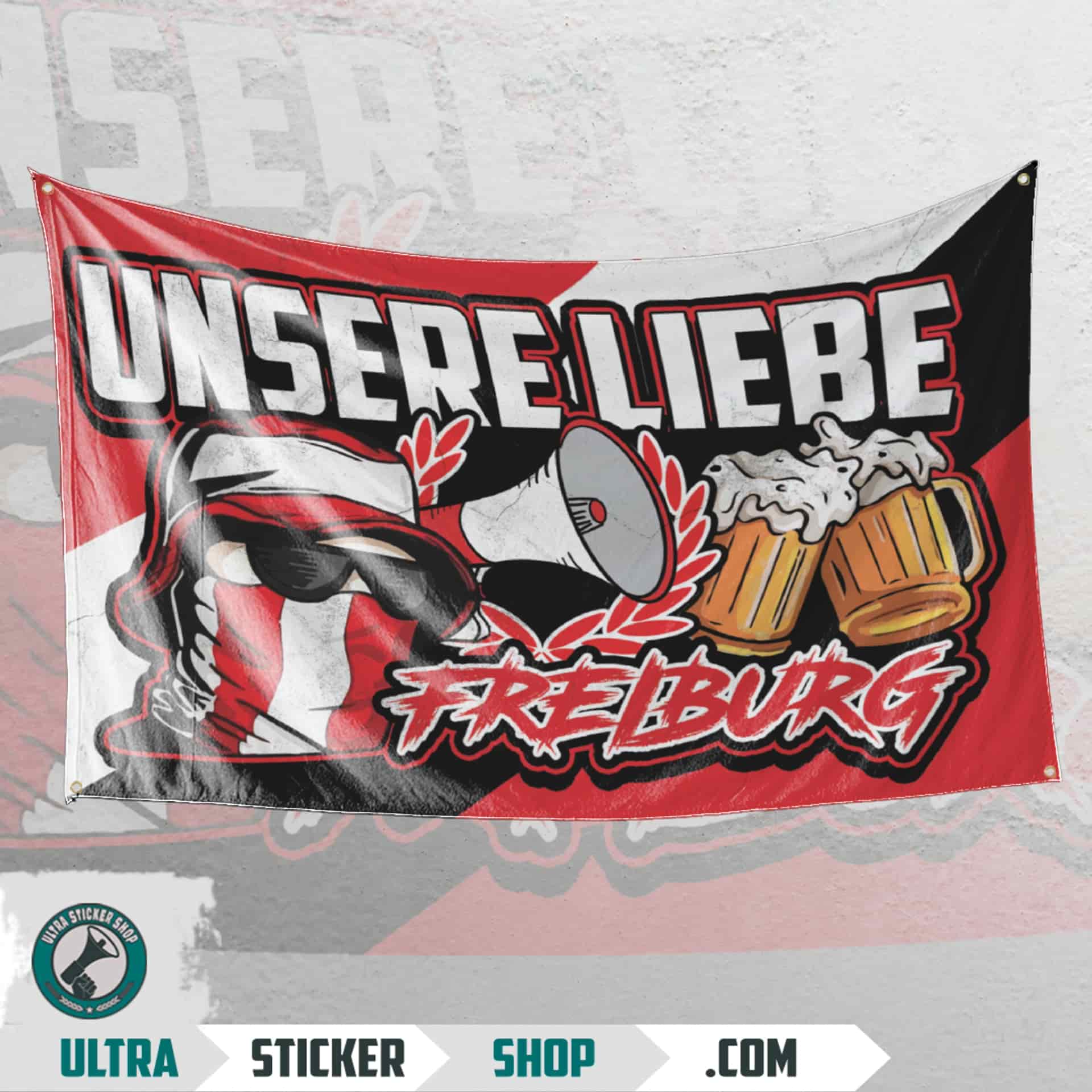 Unsere liebe Freiburg Flag