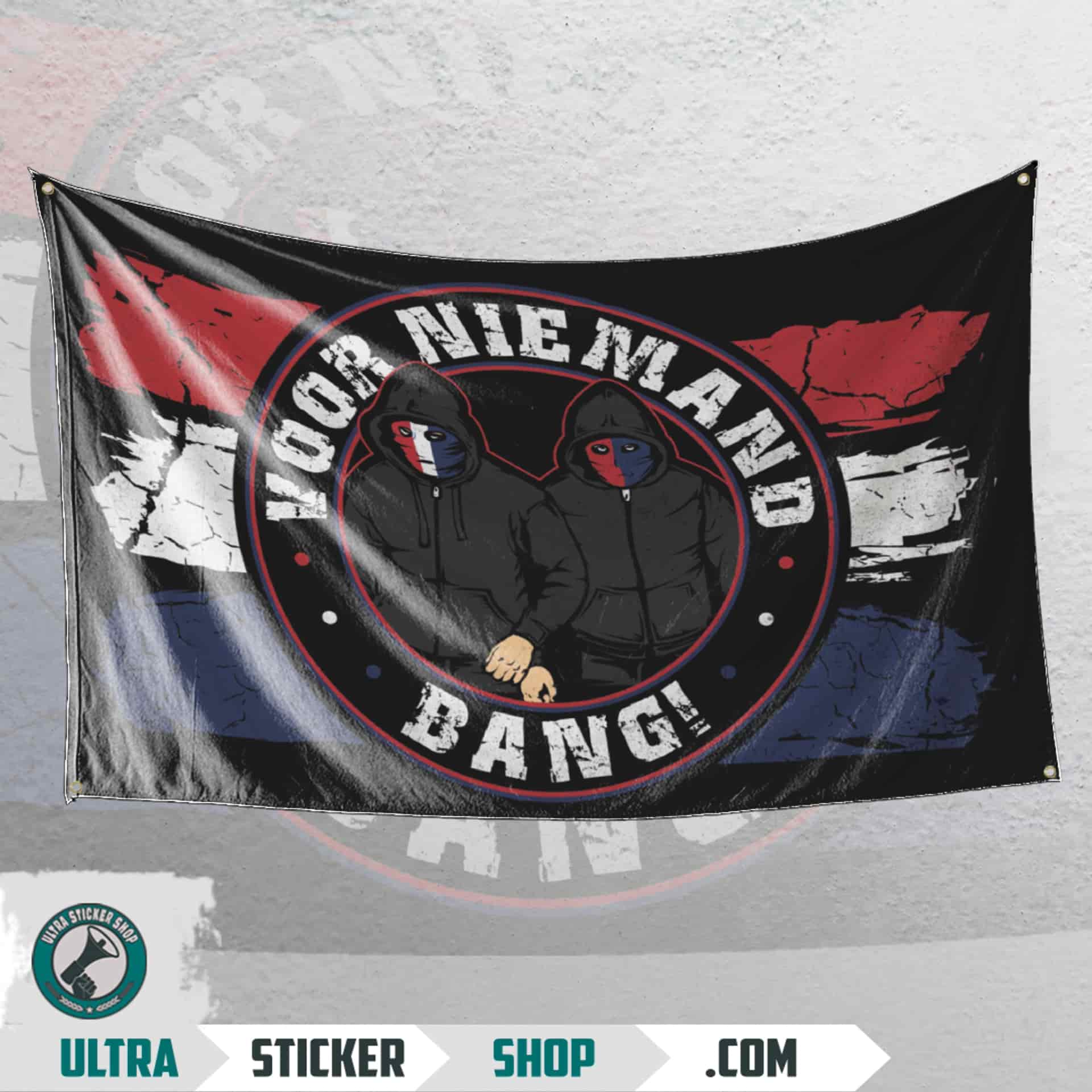 Voor niemand Bang Flag